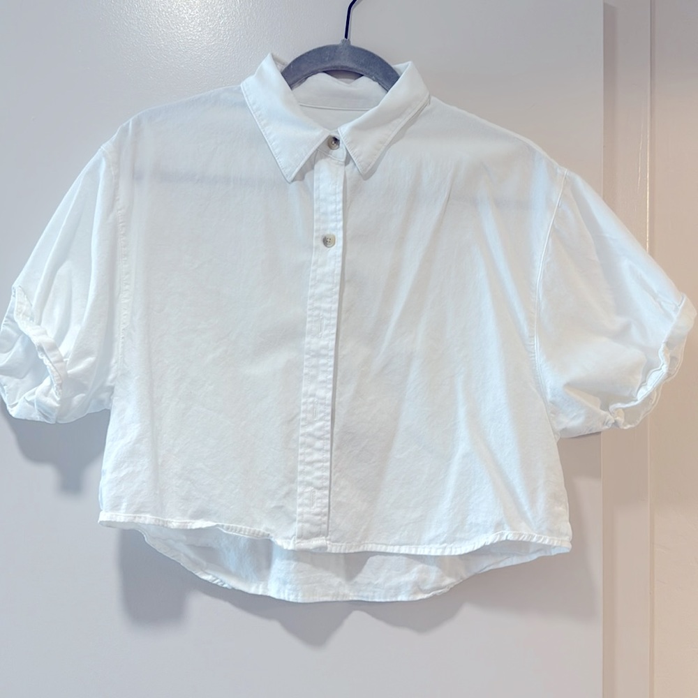 Aritzia Causal cropped shirt